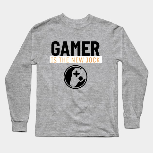 gamer is the new jock Long Sleeve T-Shirt by playerpup